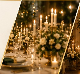 An elegant Amyo Events celebration setup